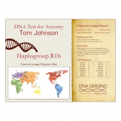 DNA Origins Paternal Lineage Sample Certificate