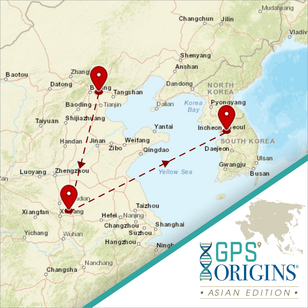 <b>GPS Origins®</b> Ancestry Test | Asian Edition